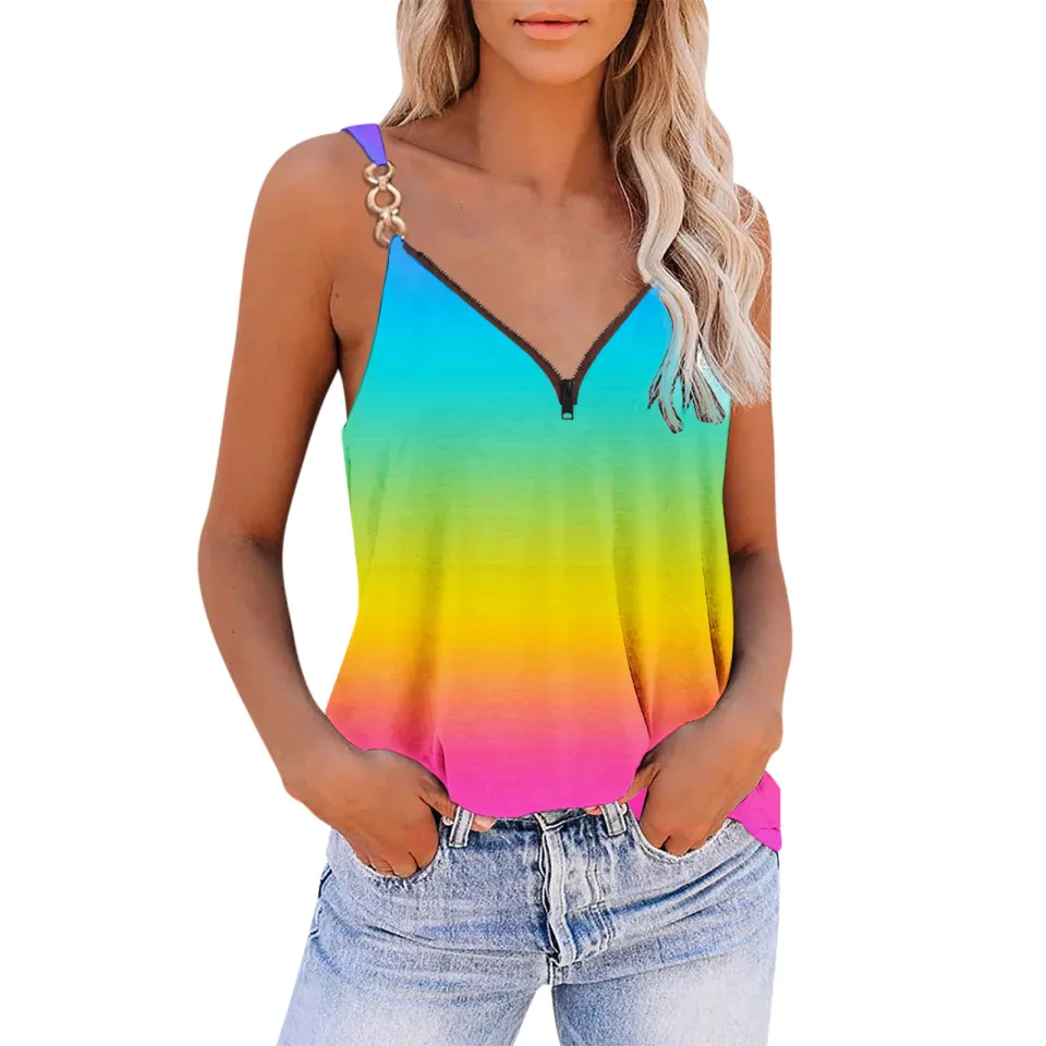 Womens Summer Tops Fashion Tank Tops Trendy Loose Fit Womens Tops