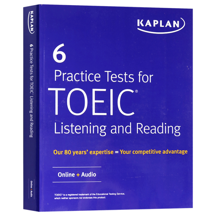 Kaplan TOEIC listening and reading 6 sets of questions English original