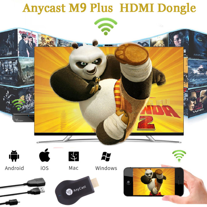 1080P WiFi Display Dongle Cast HDMI-Compatible TV Stick Screen Mirroring  Share Fit For iOS Android Airplay Miracast Phone to TV