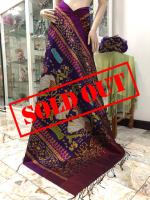 **sold out**ผ้าไหมมัดหมี่แท้ ลายไก่ฟ้าทอ 6 ตะกอยกดอกลูกแก้ว ผ้าไหมมัดหมี่สุรินทร์แท้ 100% ผ้าไหมมัดหมี่ ผ้าไหมไทยแท้ ไหมแท้ทอมือ