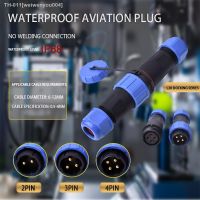 ☾▪ IP68 Waterproof Connector Male Plug Female Socket 2/3/4 Pin Panel Mount Wire Cable Connector Aviation Plug Screw Connection