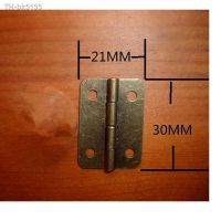 ♟☂❀ Bronze Iron Cabinet Door Luggage Hinge4 Holes DecorFurniture DecorationChinese Antique Vintage Old30x21mm50Pcs