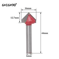 1ชิ้น6มม. ก้าน60/90/120/150องศาเราเตอร์ไม้บิต Cnc เครื่องเล็มต้นไม้3d เราเตอร์ Mdf มีดไม้แกะสลักเครื่องตัดมิลลิ่ง