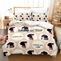 2023 Mafalda Bedding Set Single Twin Full Queen King Size Bed Set Aldult Kid Bedroom Duvetcover Sets 3D Anime Bed Sheet Set