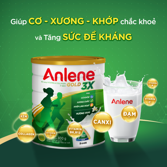 Combo 2 lon sữa bột anlene gold 3x vanilla 800g - ảnh sản phẩm 7