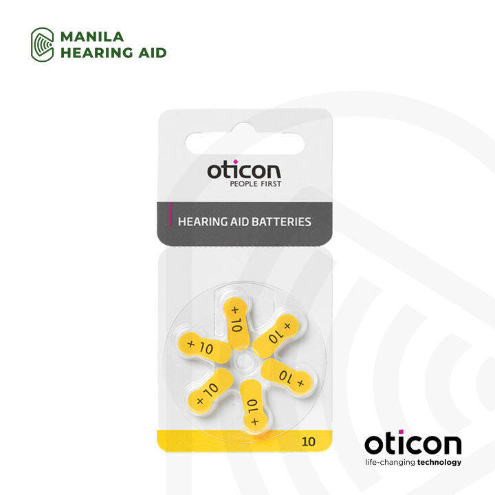 Manila Hearing Aid Center Oticon Battery Size 10 Lazada PH