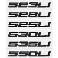 3D ABS รถ Trunk ตัวอักษรโลโก้ Decals ป้ายสติกเกอร์สัญลักษณ์สำหรับ BMW 5 Series 520Li 525Li 540Li 550Li F10 G30 G31 E61 F07