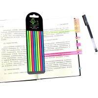 160pcs Reading Aid Highlight Sticker Transparent Fluorescent Index Tabs Flags Sticky Note Stationery School Office Supplies