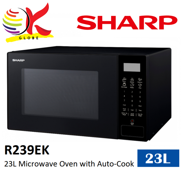 SHARP R239EK 23L 900W MICROWAVE OVEN WITH AUTO COOK, 2WAY DEFROST