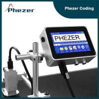 Phezer QR Bar Batch คอมพิวเตอร์รหัสวันที่วันหมดอายุโลโก้หมายเลขเครื่องพิมพ์ฉลาก TIJ 12.7/25.4มม. PX1เครื่องพิมพ์อิงค์เจ็ทออนไลน์แบบเทอร์มอล