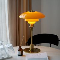 【YD】 Danmark 3/2 Table Lamp Danish Minimalist Desk Room Study Bedside Glass Led