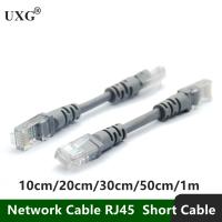 【ยืดหยุ่น】10ซม.CAT5 CAT5e CAT6e UTP Ethernet สายเคเบิลเครือข่ายสายชายชาย RJ45 Patch LAN สายสั้น0.1M