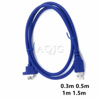 USB3.0 Extension Cable USB 3.0 Cable Male to Female Extender Data Sync no Screw Panel Mount Connector for PC Printer Hard Disk