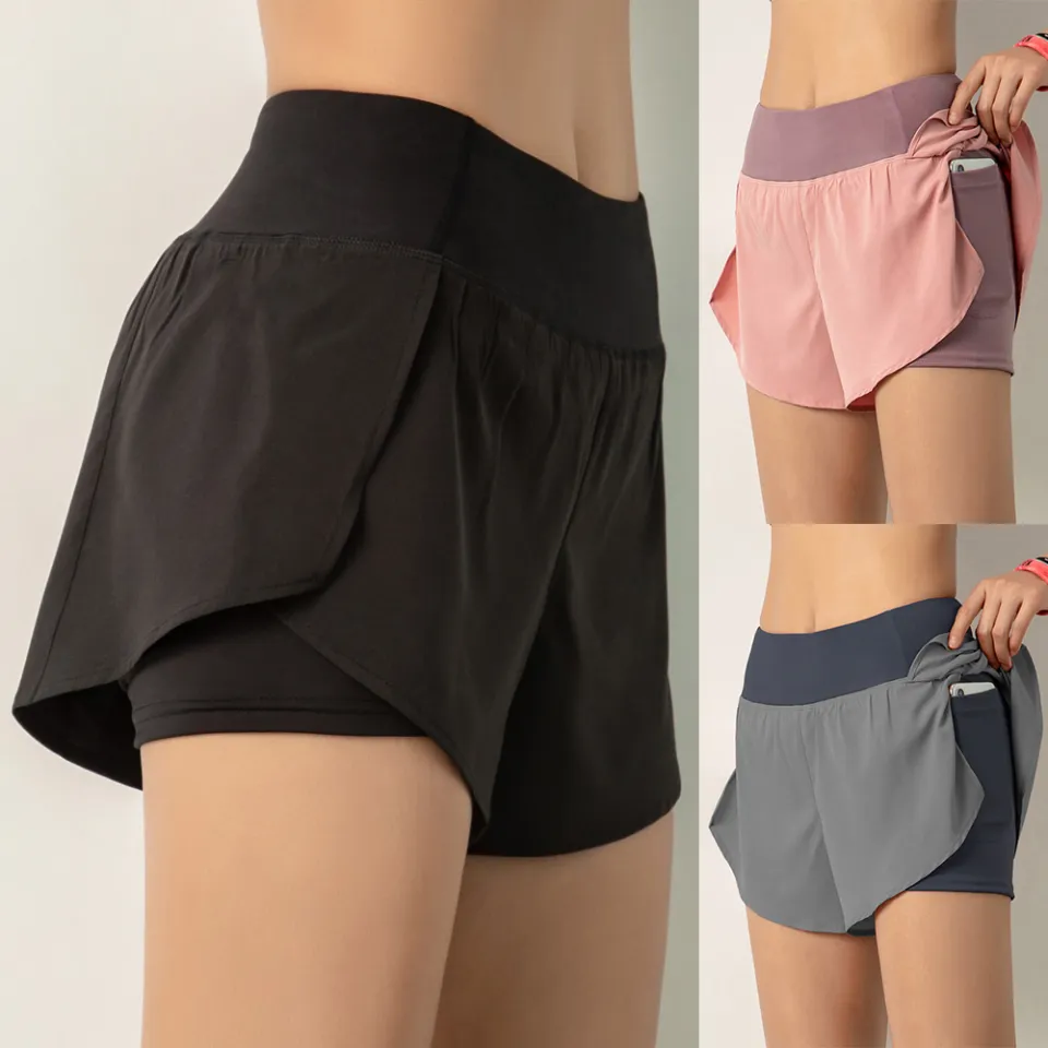 women's shorts with compression liner