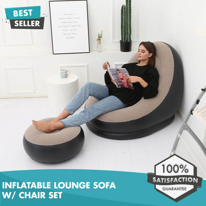 Inflatable Lounge Sofa w/ Chair Set Lazada PH