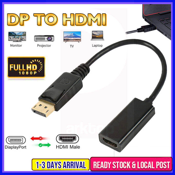 [SG Seller] Universal DP To HDMI Cable Adapter 1080P Mini Displayport ...