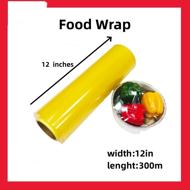 Plastic Food Wrap Cling Wrap For Food 12 in x 300 meters Food Grade