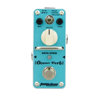 AROMA Tomsline AOV-3 Ocean Verb Digital Reverb Electric Guitar Effect Pedal Mini Single Effect with True Bypass Guitar Parts