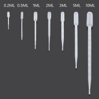 【YF】ஐ♠  10Pcs 0.2ml/0.5ml/1ml/2ml/3ml/5ml LDPE Disposable Plastic Dropper Transfer straws Graduated Perfume Pipettes