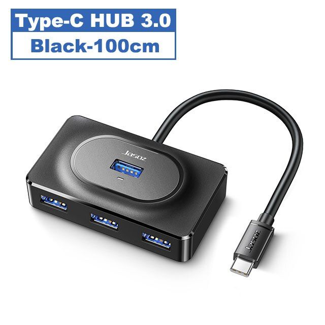 jasoz-ฮับ-usb-4-prot-3-0ความเร็วสูงฮับ-usb-c-อะแดปเตอร์แยกสำหรับพีซีแฟลชไดร์ฟอุปกรณ์แม็คบุ๊ค-type-c-usb-เครื่องขยายสัญญาณ-feona