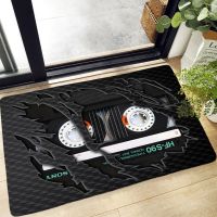 Retro Cassette Music Tape Entrance Door Mat Living Room Home Hallway Decor Carpet Non-Slip Kitchen Floor Mat Bathroom Carpet