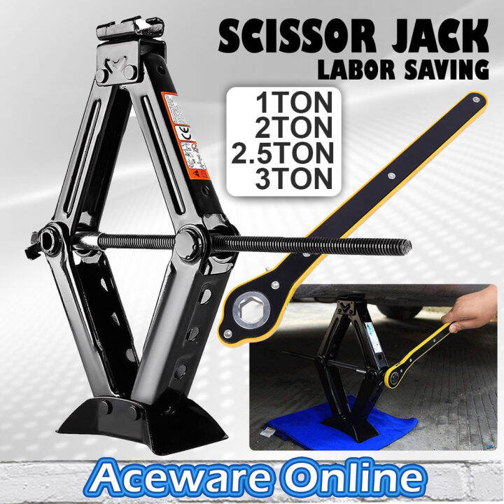 Manual Scissors Jack Car Heavy Duty Car Jack Kereta Jack Tayar Jek