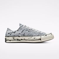 Converse รองเท้าผ้าใบ Chuck 70 Ox Paint Splatter | Grey/Black ( A01172CU2GYBK )