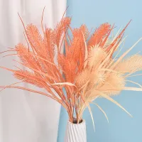 5 Fork Reed Dog Tail Grass Artificial Flower 73cm Wedding Plastic with Hairy Fruit Autumn Reed Home Decoration