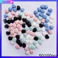 BTVHYA 50/100PCS สีสัน ใหม่มาแรง อ่อนนุ่ม จุกกันลื่น สายรัดสลับ รักล็อคสายซิลิโคน หัวเข็มขัด