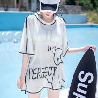 2023 Korean Style Three-piece Women Swimsuit Women Cover Belly Hot Spring Conservative Holiday Beachwear Summer Bikini Set