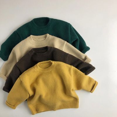 MILANCEL Kids Sweaters Boys Clothes Brief Girls Pullover Knitwear