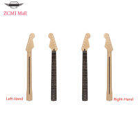 ZCMJ Mall 22 Fret คอกีตาร์ไฟฟ้าเนื้อเมเปิ้ลแคนาดาเข้ากันได้กับ ST Rosewood Tube Tube มือซ้าย/ขวา (พร้อมสาย)