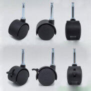 BÁNH XE NHỰA CÓ KHÓA, BÁNH XE TY ĐẨY 100mm, Ty 8mm & 6mm
