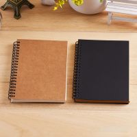 Kraft Paper Cover Notebook Spiral Sketchbook Graffiti Notebook for School Supplies Blank Page 100 Pages 12x18cm Note Books Pads