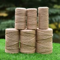 【YD】 1Roll 25/50/100/200m Jute Hemp Rope Decoration Cord 1-14 mm Diameter