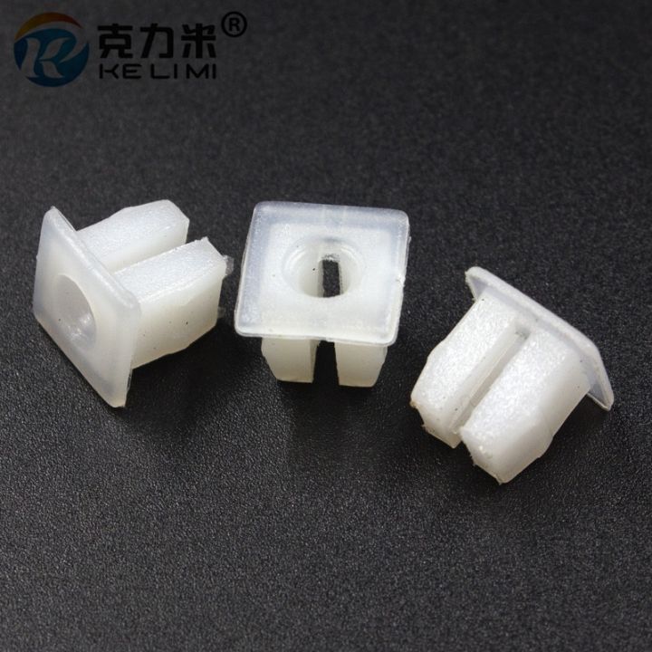 ke-li-mi-auto-lights-mounting-fixed-square-head-nut-grommet-retainer-clips-6-3x7-3mm-plastic-fastener-car-accessories