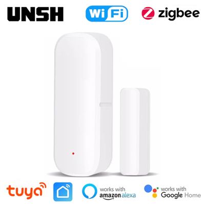 【LZ】┇▪  Tuya WiFi/ZigBee Door Window Sensor Detector Home Security Protection Alarm System Smart Life control suport Alexa Google home