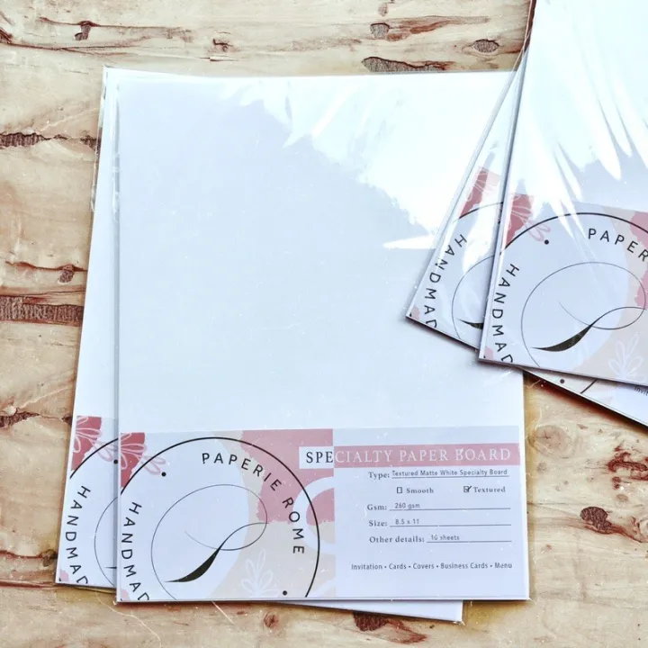 26 gsm textured paperboard, Pack of 1s, matte paperboard for wedding