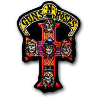 อาร์มติดเสื้อ อาร์ม ตัวรีด วงดนตรี วงร๊อค เฮฟวี่เมทัล โลโก้ วง Guns N Roses  Patch กันแอนด์โรส  สำหรับตกแต่งเสื้อผ้า