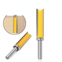 1PC 8mm Shank แม่แบบ Trim บานพับ Mortising Router Bit Straight end mill trimmer ทำความสะอาด flush trim Tenon Cutter forWoodworking