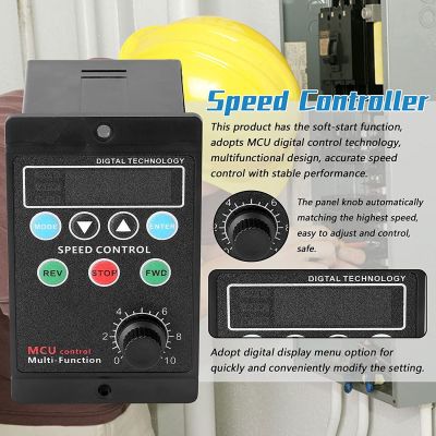 Speed Controller Multifunctional Motor Speed Controller Motorspeed Regulator Controller Display Rate Target Value Settable 400W