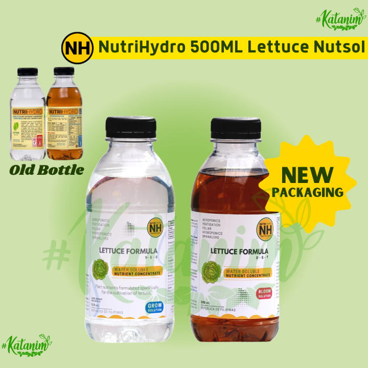 Lettuce Nutsol 500 ML - NutriHydro Nutrient Solution Concentrate For ...