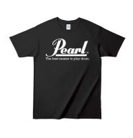 เสื้อยืด PEARL DRUM  T SHIRT COTTON 100% กลอง วงดนตรี