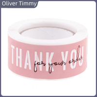 [Oliver Timmy] 120ชิ้นป้ายสติกเกอร์ขอบคุณสำหรับปิดผนึกซองสติกเกอร์ตกแต่งเครื่องเขียน