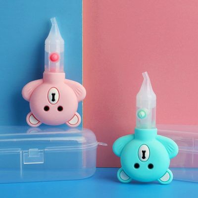 【cw】 1 Set Safe Nasal Cleaner Manual Snot Sucker Cartoon Baby Safety  Dust