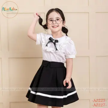 Chân váy cho bé gái ALBER KIDS xanh đen xếp ly công chúa xinh đẹp cho trẻ em  2,3,4,5,6,7,8,9,10,11,12 tuổi AG0167 | Lazada.vn