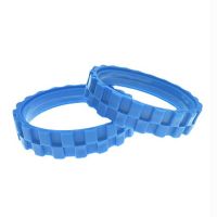 ‘；【。 Blue Anti Slip Tire Bead For Irobot Roomba 500 600 700 800 900 Series Wheels Tire Skin Vacuum Cleaner Replacement Accessories