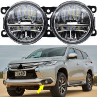 ใหม่2ชิ้น LED ไฟตัดหมอก DRL สำหรับมิตซูบิชิมอนเตโรปาเจโรสปอร์ตชาเลนเจอร์2017 2018 2019 LED ไฟตัดหมอกกลางวันวิ่งไฟตัดหมอก