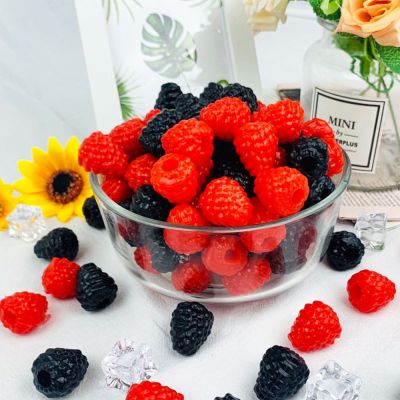 10pcs Simulation Raspberry Artificial Fruit Fake Home Display Decoration Early Education Photography Props Decoration