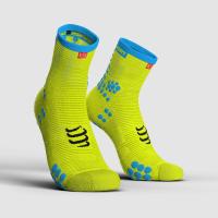 Compressport ถุงเท้าวิ่ง Run Hi-Cut Fluo Yellow